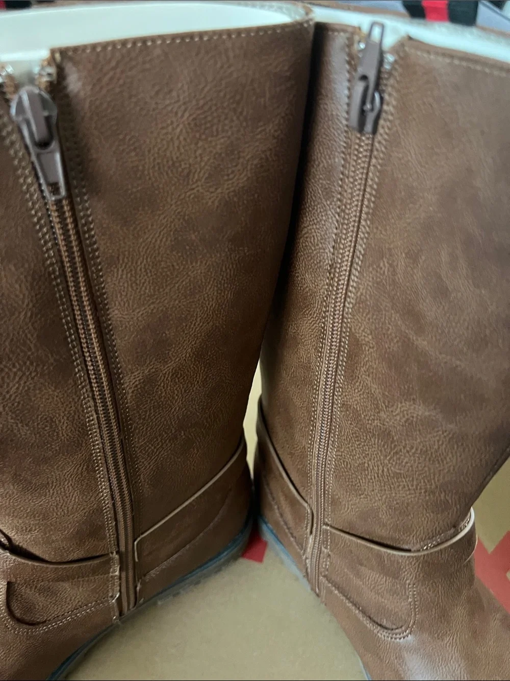 Kids Brown Mid-Calf Riding Boots